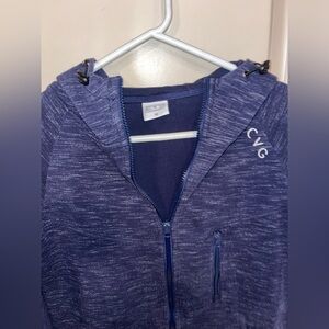 CVG Blue performance zip-up Hoodie M